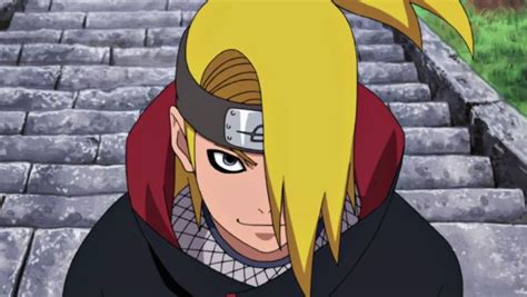 Deidara mostrando su arte de arcilla explosiva