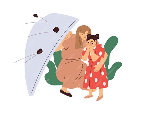Elizabeth protegiendo al niño de la tormenta de insectos