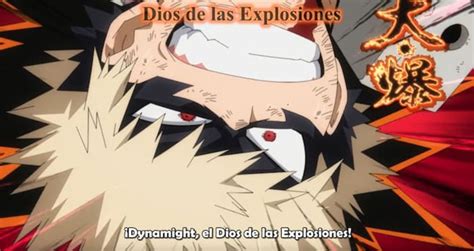 Diagrama de las explosiones de Bakugo