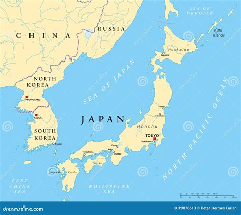 Mapa de Asia destacando Japón, Corea del Sur y China