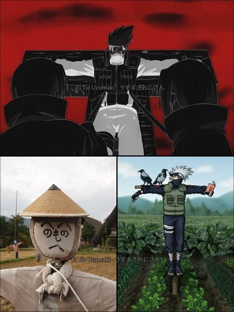 Espantapájaros que Naruto usa como muñeco de entrenamiento, haciendo referencia al nombre de Kakashi