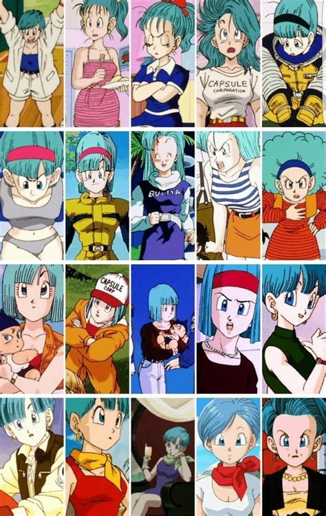 Evolución de peinados de Bulma a lo largo de Dragon Ball