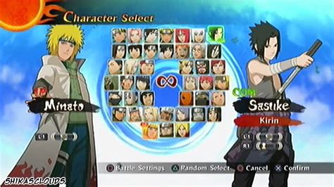 Lista de personajes desbloqueables en Naruto Shippuden Ultimate Ninja Storm 2