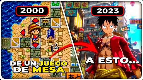 Tabla comparativa de juegos de One Piece por género y año