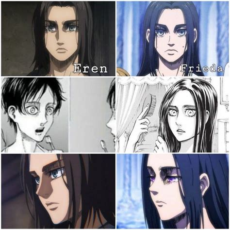 Frieda Reiss y Eren Jaeger