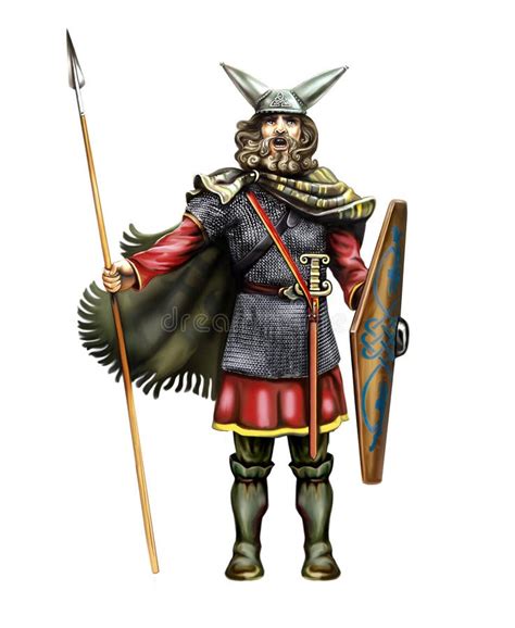 Ilustración de un guerrero celtíbero.
