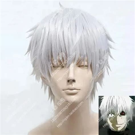 Peluca plateada de Kaneki Ken