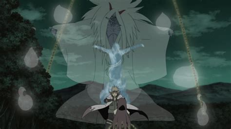 Minato usando el Sello Consumidor del Demonio de la Muerte