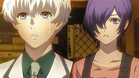 Pareja de Kaneki y Touka en Tokyo Ghoul