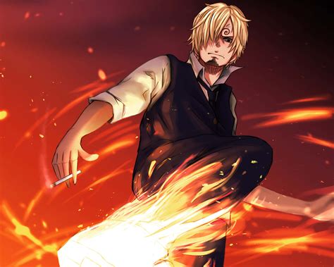 Ilustración de Sanji en pose de combate