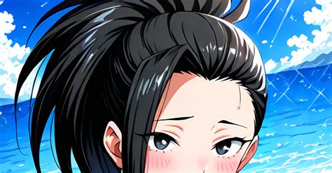 Momo Yaoyorozu en acción durante una batalla