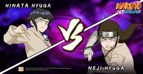 Hinata y Neji en su combate