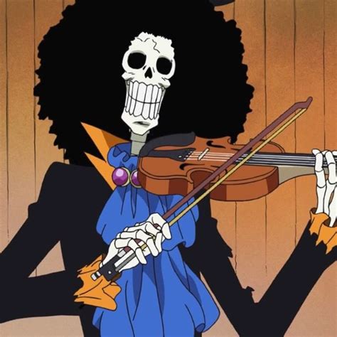 Imagen de Brook cantando y tocando el violín para los Sombrero de Paja