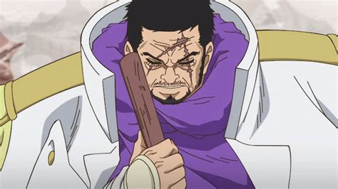 Ilustración de Fujitora utilizando sus poderes de gravedad