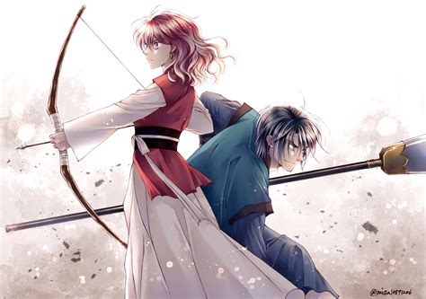 Ilustración de Yona y Hak de Akatsuki no Yona