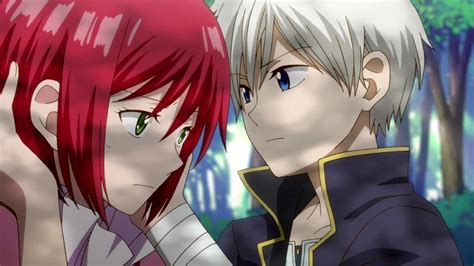 Escena romántica de Akagami no Shirayuki-hime
