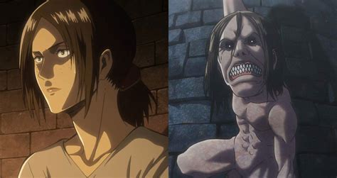 Ymir en su forma de titán defendiendo a sus compañeros