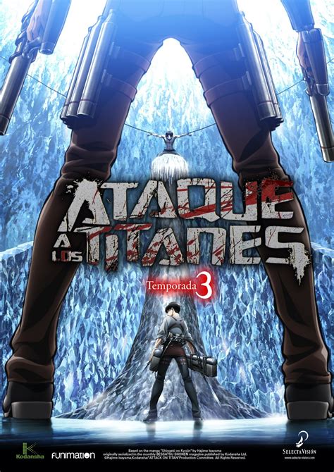 Portada Blu-ray Ataque a los Titanes Temporada 3