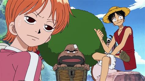 Luffy y Gaimon con los cofres vacíos