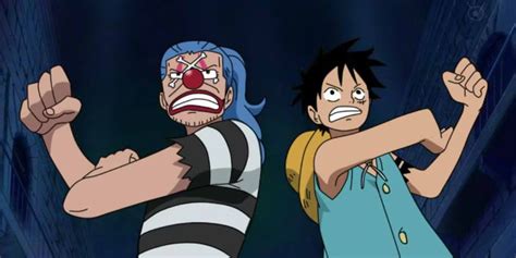 Luffy luchando contra Buggy