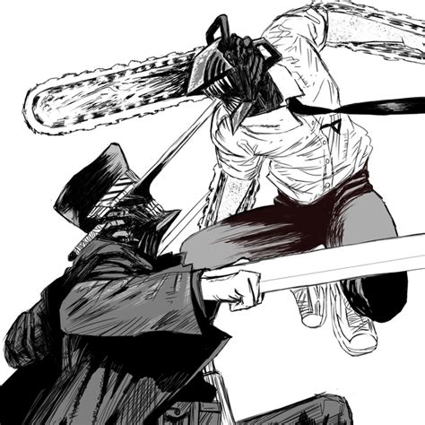 Denji partiendo en dos a Katana Man