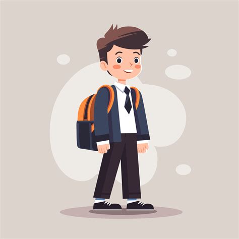 Ilustración de una joven en un entorno escolar