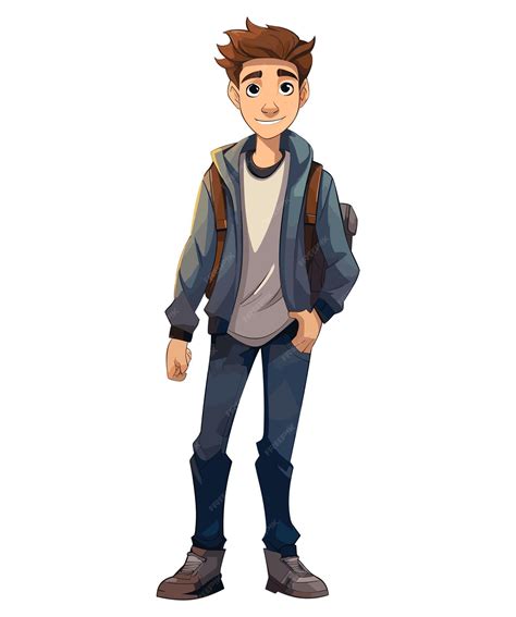 Ilustración de un personaje adolescente en un entorno de manhwa