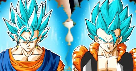 Tabla comparativa de las fusiones Gogeta y Vegetto