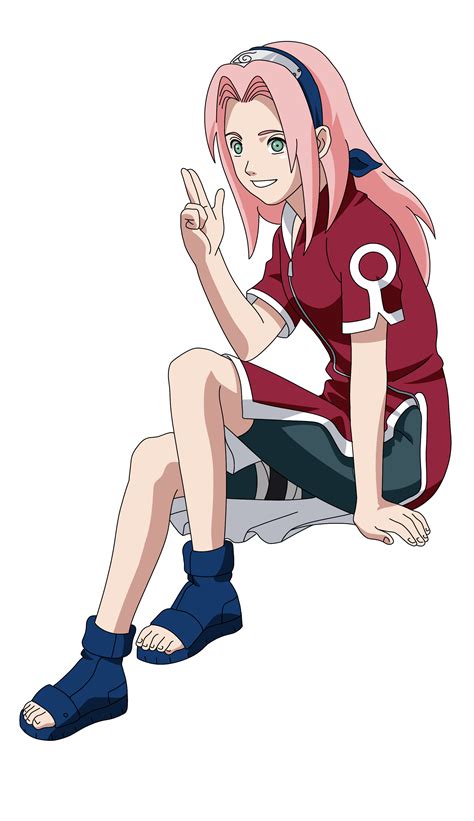 Sakura Haruno mostrando su fuerza