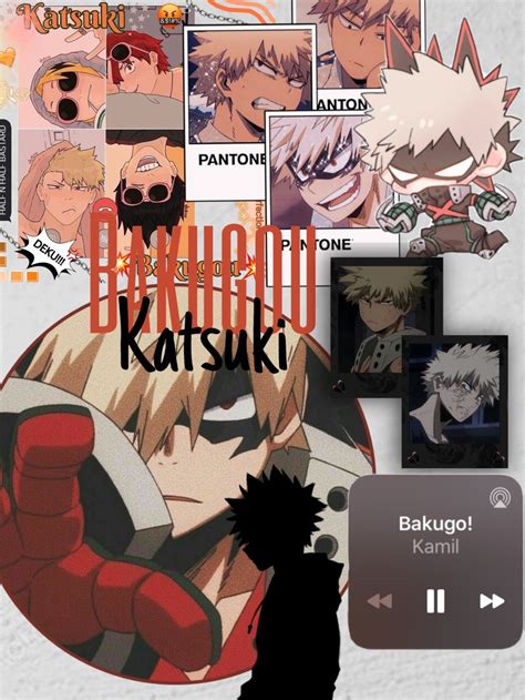 Ejemplo de cómo se ve un fondo de pantalla de Bakugou en un teléfono móvil