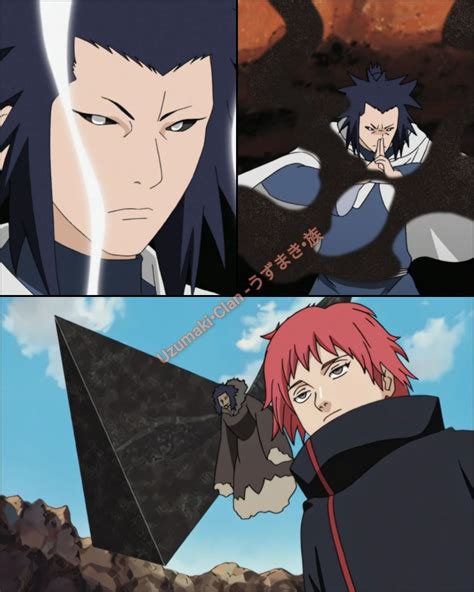 Ilustración de Gaara usando su control de arena