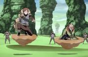 Gaara utilizando la Suspensión del Desierto