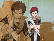 Gaara creando un Clon de Arena