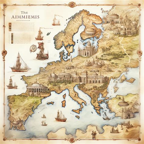 Mapa de Britannia mostrando ubicaciones clave