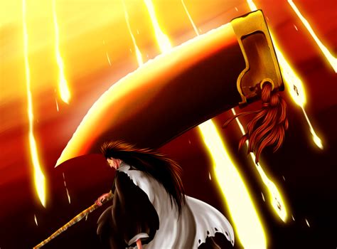 Zaraki Kenpachi liberando su Shikai, Nozarashi
