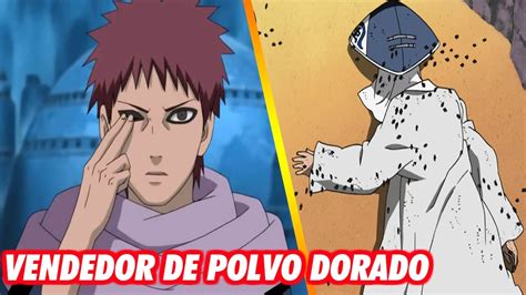 El Cuarto Kazekage utilizando su Polvo de Oro