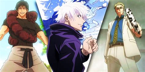 Ilustración de personajes clave de Jujutsu Kaisen