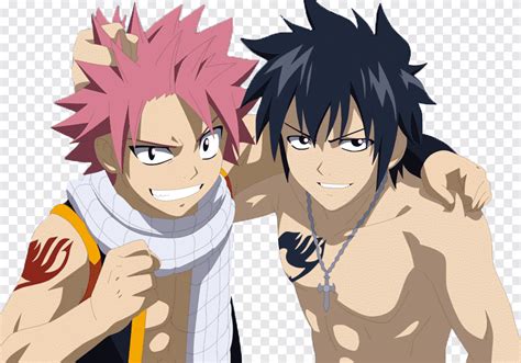 Gray Fullbuster y Natsu Dragneel discutiendo