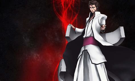 Aizen Sosuke enfrentándose a los Shinigamis