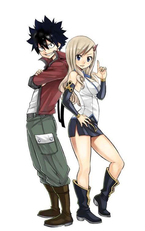Ilustración de Shiki y Rebecca de Edens Zero