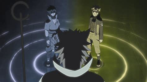 El Sabio de los Seis Caminos dividiendo el chakra de las Bestias con Cola