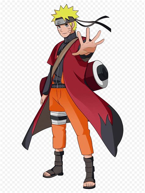 Ilustración de Naruto Uzumaki en modo sabio