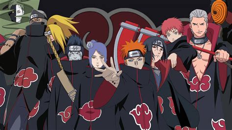 Ilustración de Akatsuki en formación