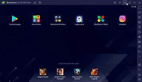 Interfaz de BlueStacks con Múltiples Instancias