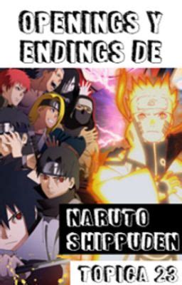 Collage de portadas de sencillos de openings y endings de Naruto Shippuden