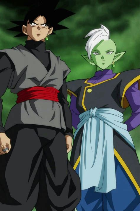 Goku Black y Zamas del Futuro usando el Anillo del Tiempo