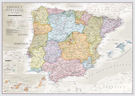 Mapa de distribución de envíos en España y Portugal