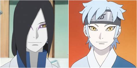 Orochimaru administrando medicina a Mitsuki