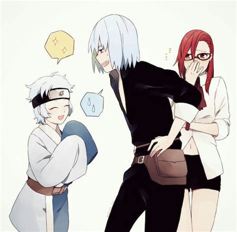 Mitsuki y Suigetsu interactuando