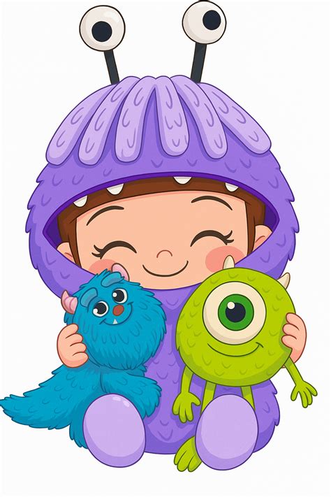 Ilustración de Boo en su forma inocente rodeado de dulces
